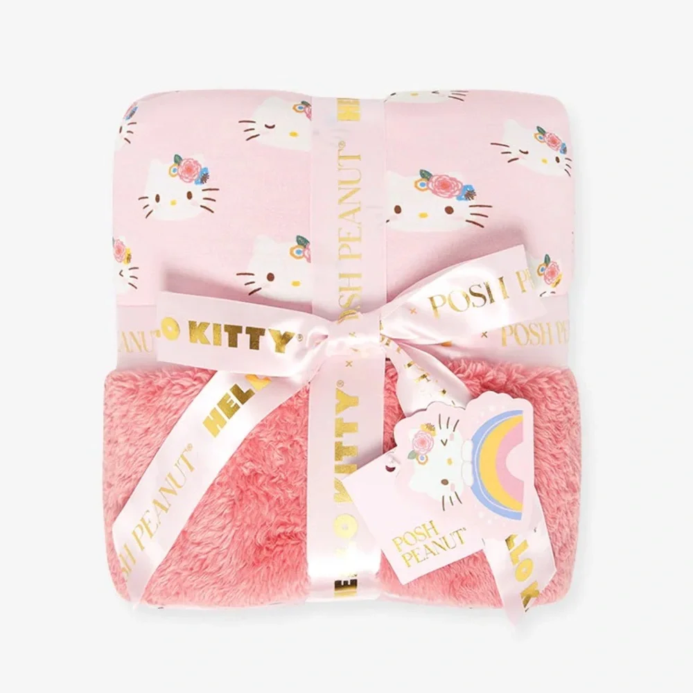 POSH PEANUT X PASTEL PINK SANRIO HELLO KITTY® LUXE PLUSH PATOO® - Picture 1 of 6